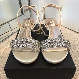 Badgley Mischka Hatch Crystal Embellished Sandal